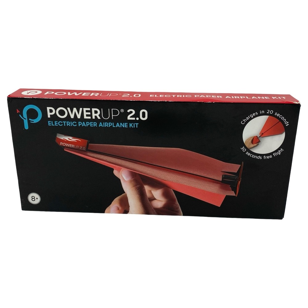 PowerUp 2.0 Electric Paper Airplane Kit Motorized Flight STEM Toy 500-002 NEW